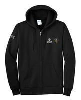 Fleece Full-Zip Hooded Sweatshirt (Penguins)