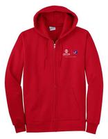 Fleece Full-Zip Hooded Sweatshirt (Blue Jackets)