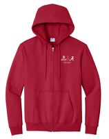 Fleece Full-Zip Hooded Sweatshirt (Alabama)